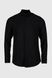 Рубашка классическая мужская однотонная 36002 3XL Черный (2000990194640A)