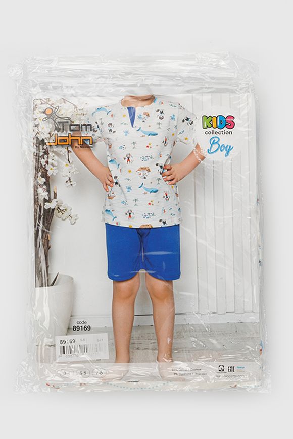 Магазин обуви Пижама футболка+шорты для мальчика 89169