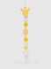 Тримач для пустушки силіконовий "Корона" Мегазайка 0511 Жовтий (2000990579782)