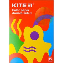 Магазин взуття Папір кольоровий "Kite" двосторонній А4/(15арк/15кол), "Kite Fantasy" K22-250-2 (4063276050168)