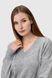 Пуловер однотонний жіночий Park karon 227045 One Size Сірий (2000989850182D)