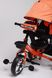 Велосипед 3-х колесный с капором, родительская ручка CBI6161 Оранжевый (2000989529279)