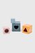 Деревянные кубики-пирамидка Сортируем и складываем Viga Toys 44016 Разноцветный (6971608440168)