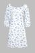 Платье с узором женское 2423 L Бело-голубой (2000990639660S)