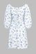 Платье с узором женское 2423 XS Бело-голубой (2000990639615S)