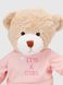 М'яка іграшка Ведмедик JRK122456 Бежево-рожевий (2000990541888)