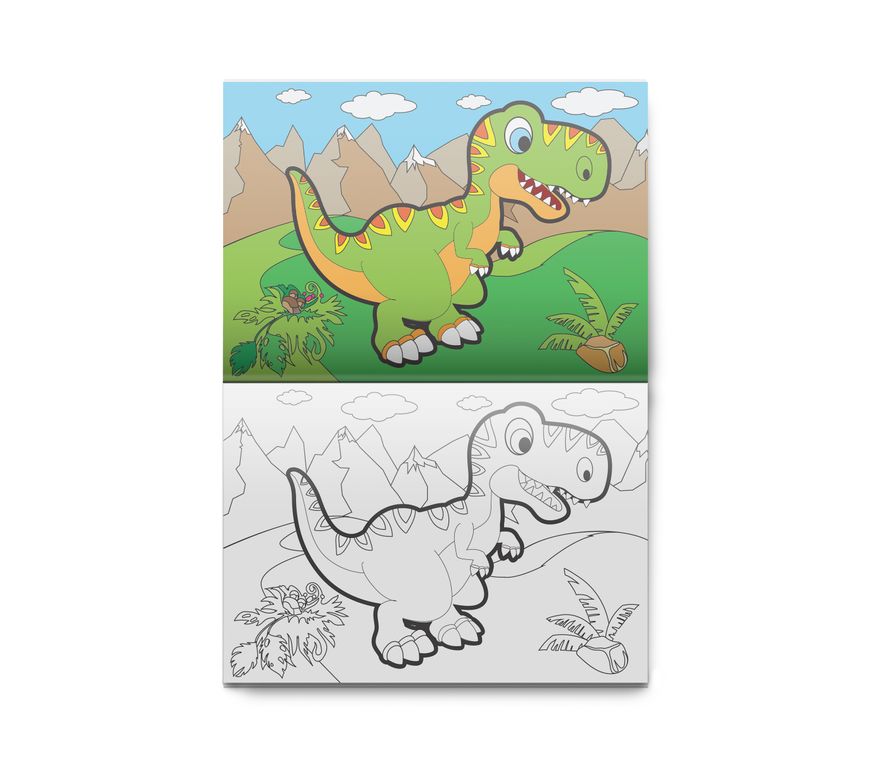 Магазин взуття Розмальовка дитяча "Динозаври" Динозаври