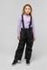Штани на шлейках для дівчинки B-30 116 см Чорний (2000989625995W)