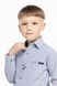 Сорочка з візерунком для хлопчика Redpolo G20206 134 см Синій (2000904697328D)