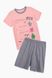 Пижама для девочки Ponki 1500 128-134 см Пудровый (2000989512103)