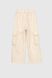 Штани карго для дівчинки Yekipeer C05-1 116 см Бежевий (2000989746034D)