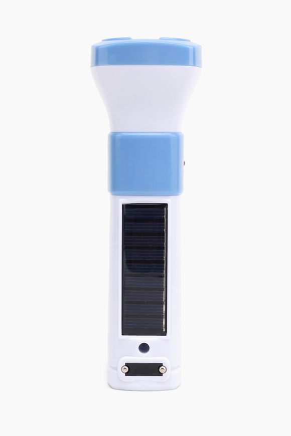 Магазин взуття Ліхтарик ручний від мережі+сонячна батарея Блакитний HEL-211