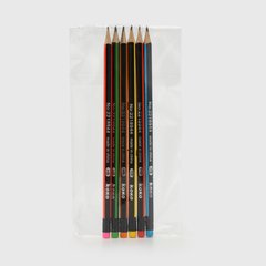 Магазин взуття Набір олівців чорнографічних з гумкою HJ5101-K