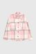 Рубашка с узором для девочки MyChance Клеточка 164 см Розовый (2000990356673D)