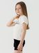 Костюм для девочки (футболка+шорты) Baby Show 16416 128 см Молочный (2000990474346S)