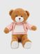М'яка іграшка Ведмедик JRK122456 Коричнево-рожевий (2000990541901)