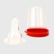 Соска силиконовая круглая Lindo Pk 051/M для бутылочек со стандартным горлом Красный (2000990122452)