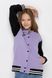 Бомбер з принтом для дівчинки Popito 9953 158 см Фіолетовий (2000990139856W)