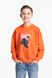 Свитшот с принтом детский SAFARI 60178 128 см Оранжевый (2000989673545D)