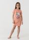 Нічна сорочка для дівчинки Mini Moon 6146 158-164 см Персиковий (2000990526786A)