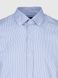 Рубашка классическая с узором мужская Nacar 17025 S Бело-голубой (2000990414625D)