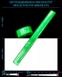 Светоотражатели браслеты с бархатной подкладкой Slap LM-0016-greennologo 3х34 см Зеленый (2000989356097)