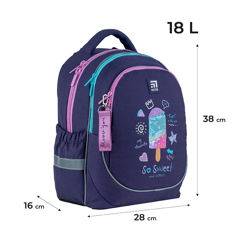 Магазин взуття Рюкзак шкільний для дівчинки K24-700M-6
