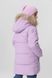 Куртка зимова для дівчинки Feiying L-955 128 см Бузковий (2000989629368W)