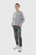 Спортивные штаны для мальчика манжет с принтом Hees 3035 176 см Серый (2000990161581W)