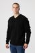 Пуловер однотонний чоловічий Akin Trico 1127 3XL Чорний (2000990008985D)