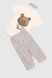 Піжама для дівчинки Mini Moon 7061 110-116 см Пудровий (2000990500007A)