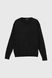 Пуловер однотонний чоловічий Akin Trico 1127 6XL Чорний (2000990009890D)