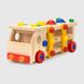 Іграшка дерев'яна "Стукотлива машина" JHTOY-058 Різнокольоровий (2002014993567)