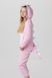 Піжама кігурумі для дівчинки Динозавр 140 см Рожевий (2000990213488А)