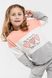 Костюми для дiвчинки (світшот+штани) Breeze 19052 92 см Персиковий (2000990144393D)
