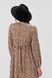 Платье с узором женское 025 50 Бежевый (2000990078636D)