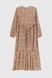 Платье с узором женское 025 50 Бежевый (2000990078636D)