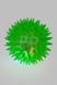 Мячик-попрыгунчик светящийся PR24124 6.5 см Зеленый (6902465000004)