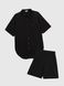 Костюм рубашка + шорты однотонный женский M-38 46 Черный (2000990464392S)