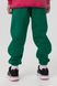 Спортивні штани однотонні для дівчинки ANGELOS LX-274 128 см Зелений (2000990147066W)