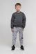 Спортивні штани з принтом для хлопчика Pitiki 009769 134 см Сірий (2000990045522D)