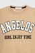 Свитшот с принтом для девочки ANGELOS LX-298 128 см Бежевый (2000990214645W)