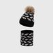 Набор шапка+снуд для мальчика Talvi Олени 54-56 Черный (2000990216403D)