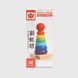 Іграшка дерев'яна "Пірамідка" MWZ-0183 Різнокольоровий (2002014992805)