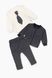 Костюм малявка (піджак+штани+кофта) Mini Papi 609 68 Темно-синій (2000989129233)