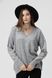 Пуловер однотонний жіночий Park karon 8008 One Size Сірий (2000989928263D)