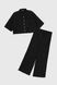 Костюм для дівчинки(сорочка+штани) LocoLoco 9008 158 см Чорний (2000990348708S)