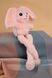Мягкая игрушка заяц-тянучка подвижные ушки C21702 Розовый (2000989403715)