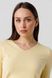 Пуловер однотонный женский 8816 L Желтый (2000990337405D)