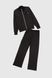 Костюми для дiвчинки (кофта+штани) Ecrin 4604 164 см Чорний (2000990275943D)